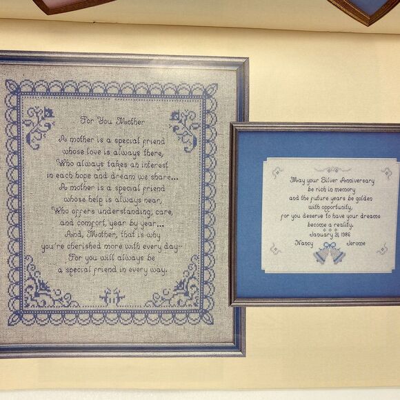 It's the Thought That Counts VTG 1983 Cross Stitch Pattern Book Family Gift - Picture 11 of 16